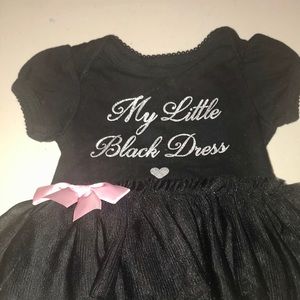 Children’s Place my little black dress tutu onsie